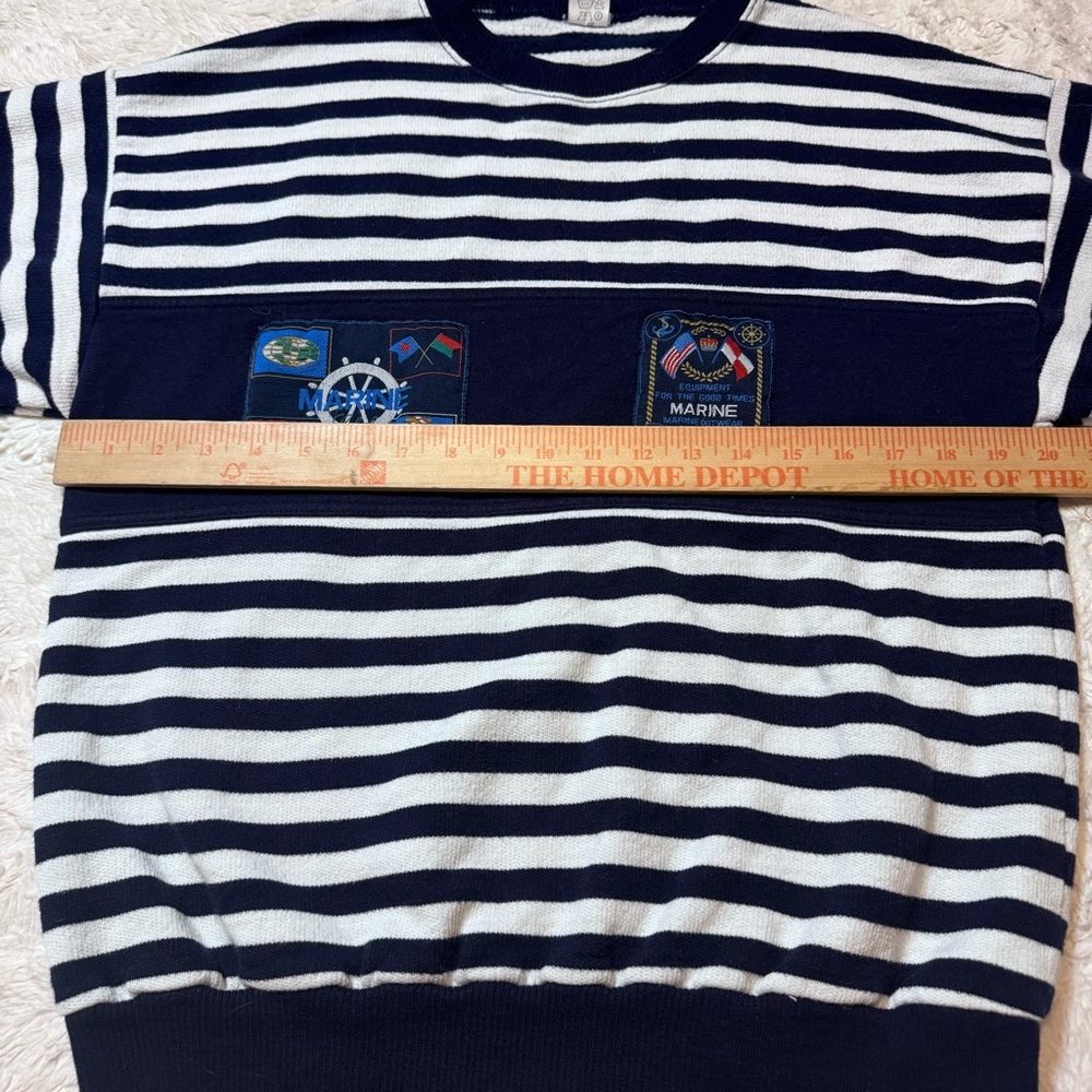 90s GREEN COAST Yachting Outfits Marine Sweatshirt Made in Italy  large - Picture 3 of 6